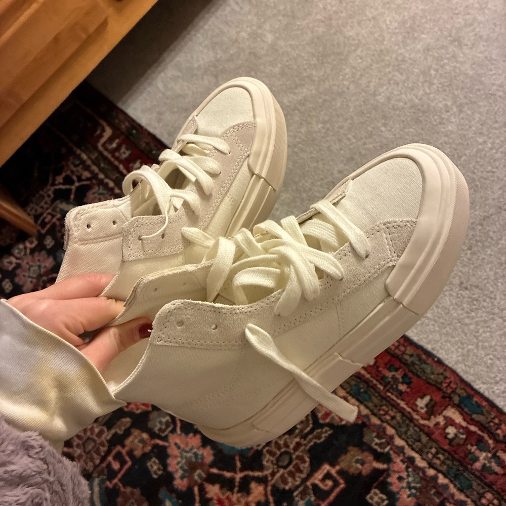 Converse Cream High-Top Sneakers